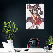 Плакат "Коносуба, Мегумін, KonoSuba, Megumin", 60×43см, фото 4