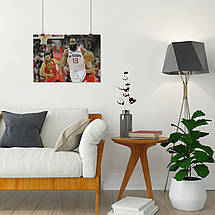 Плакат "Джеймс Едвард Гарден-молодший, баскетболіст, James Harden", 43×60см, фото 5
