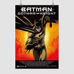 Плакат "Бетмен: Лицар Готема, Batman: Gotham Knight (2008)", 60×41см
