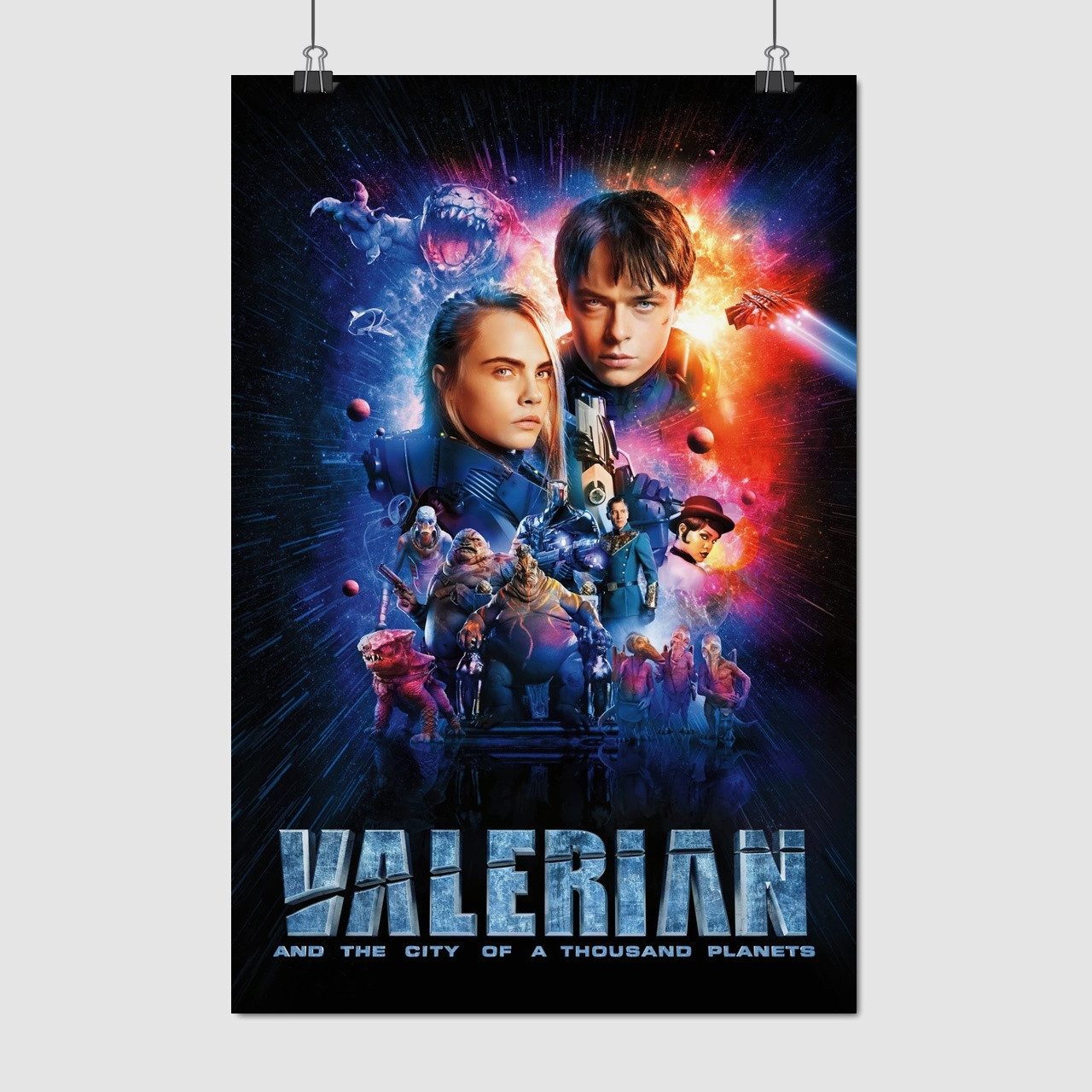 Плакат "Валер'ян і місто тисячі планет, Valerian and City of Thousand Planets", 60×40см