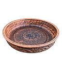 Форма для випічки гончарна з червоної кераміки кругла 26 см - Млинниця