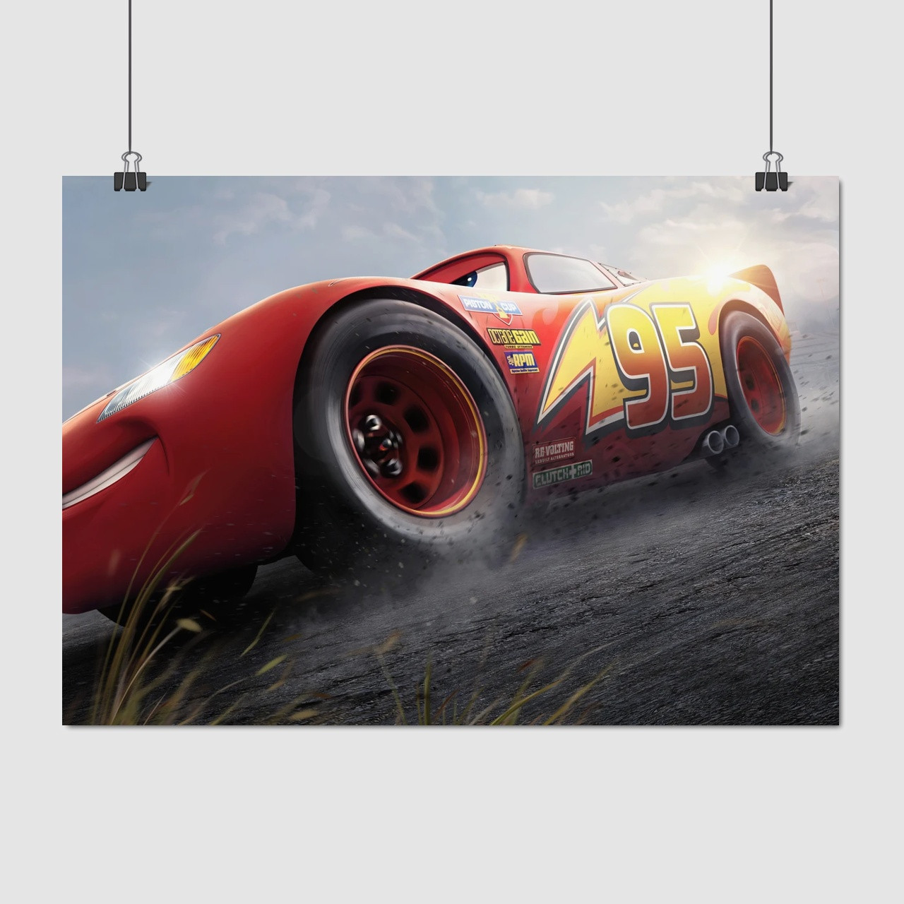 Плакат "Блискавка МакКвін, Тачки, Cars, McQueen", 43×60см
