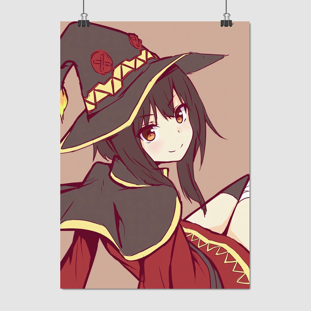 Плакат "Коносуба, Мегумін, KonoSuba, Megumin", 60×43см