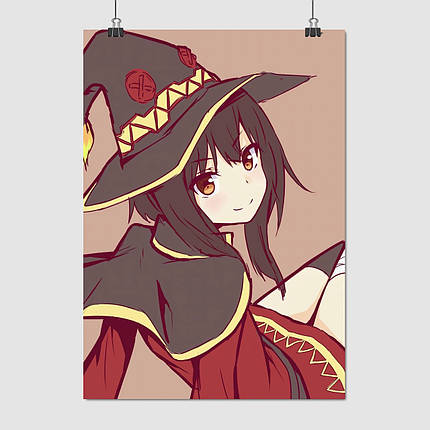 Плакат "Коносуба, Мегумін, KonoSuba, Megumin", 60×43см, фото 1