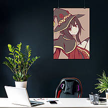 Плакат "Коносуба, Мегумін, KonoSuba, Megumin", 60×43см, фото 4