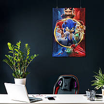 Плакат "Їжак Сонік, Sonic the Hedgehog", 60×41см, фото 3