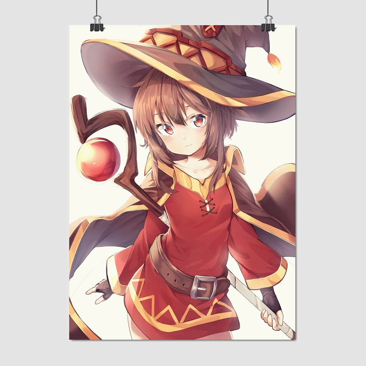 Плакат "Коносуба, Мегумін, KonoSuba, Megumin", 60×43см
