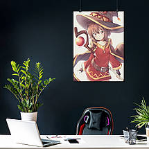 Плакат "Коносуба, Мегумін, KonoSuba, Megumin", 60×43см, фото 4