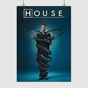 Плакат "Доктор Хаус, House, M.D", 60×43см