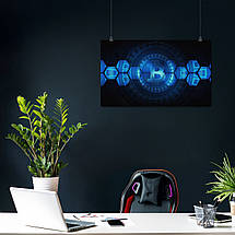 Плакат "Біткоїн, криптовалюта, Cryptocurrency", 36×60см, фото 3