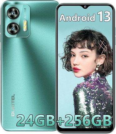 Смартфон Oukitel C35 Green 12/256GB 5150mAh Unisoc T616 Type-C + чохол, фото 1