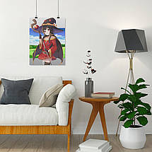 Плакат "Коносуба, Мегумін, KonoSuba, Megumin", 60×45см, фото 5