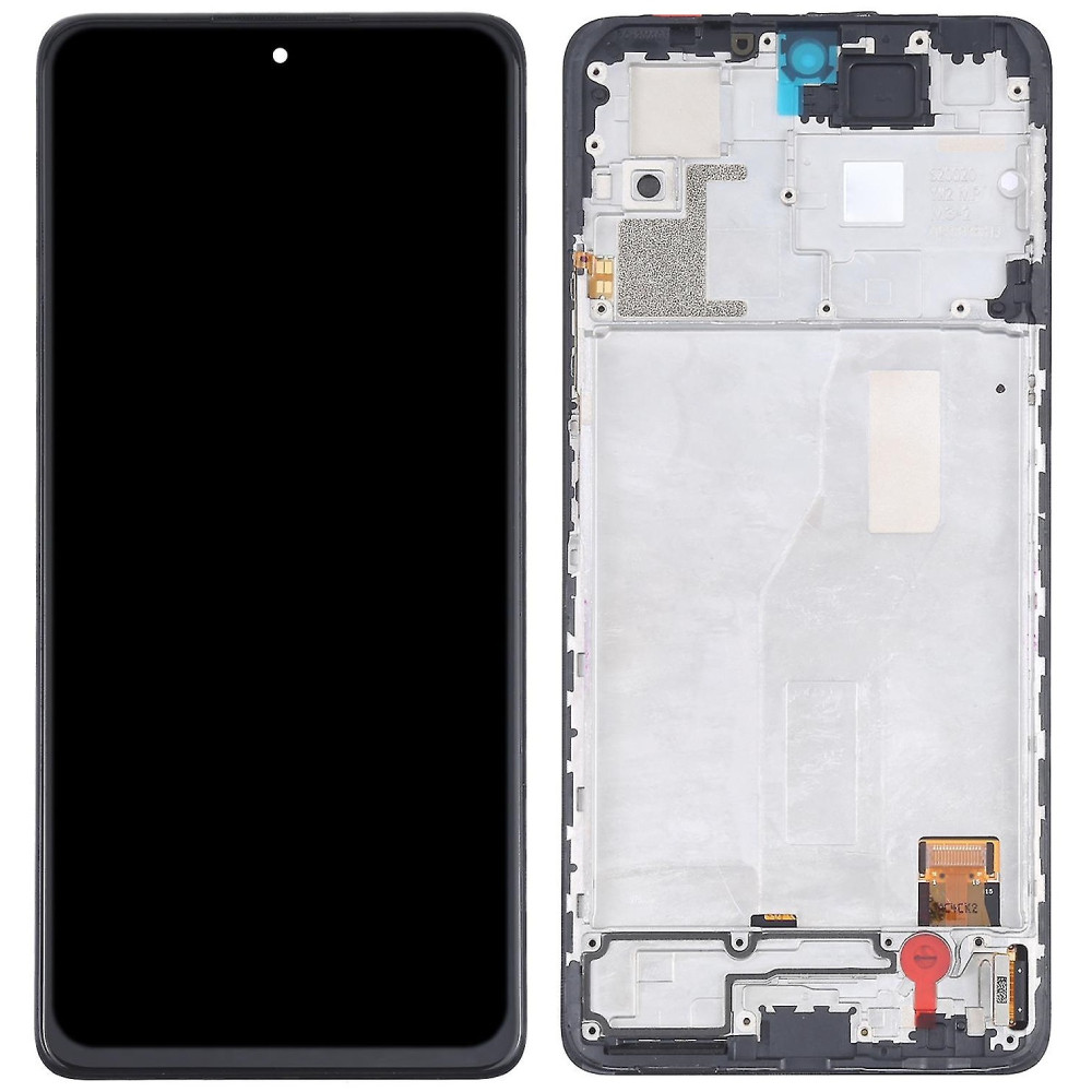 Дисплей Xiaomi Redmi Note 10 Pro /Redmi Note 10 Pro Max чорний, Amoled, оригінал PRC переклеєне скло, з рамкою, фото 1