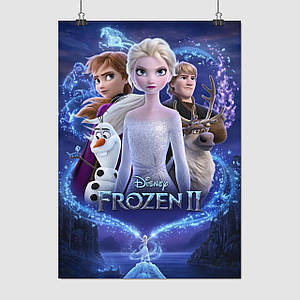 Плакат "Крижане серце 2, Frozen 2", 60×43см