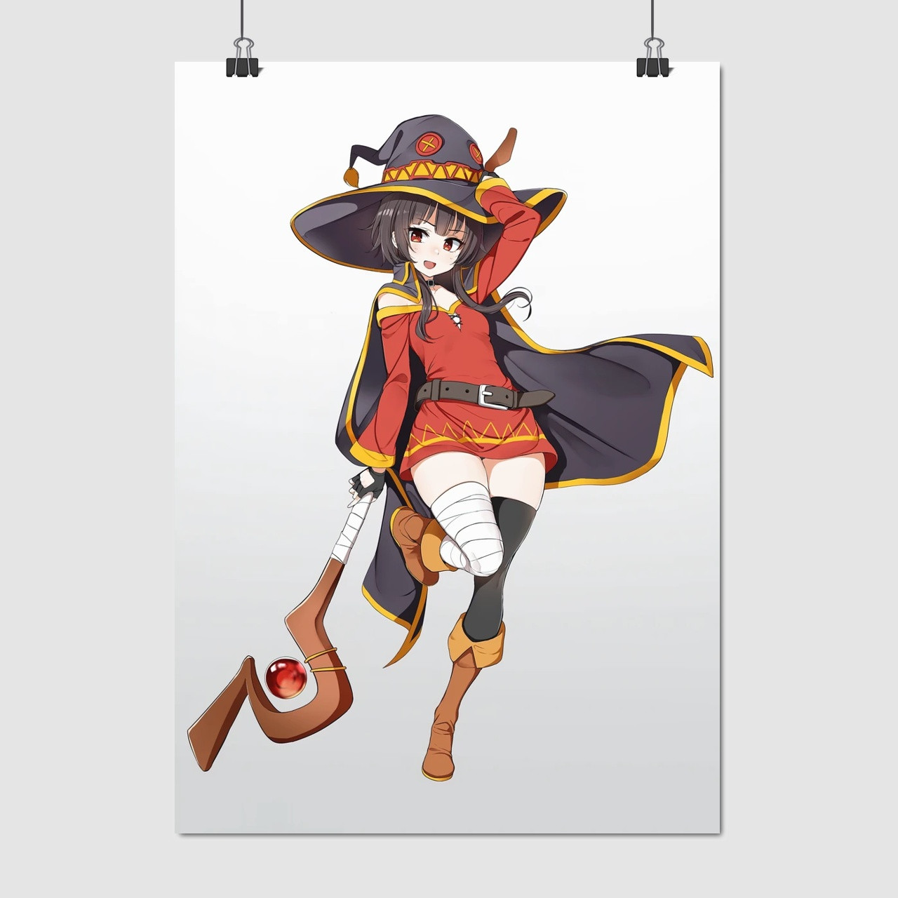 Плакат "Коносуба, Мегумін, KonoSuba, Megumin", 60×43см