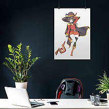 Плакат "Коносуба, Мегумін, KonoSuba, Megumin", 60×43см, фото 4