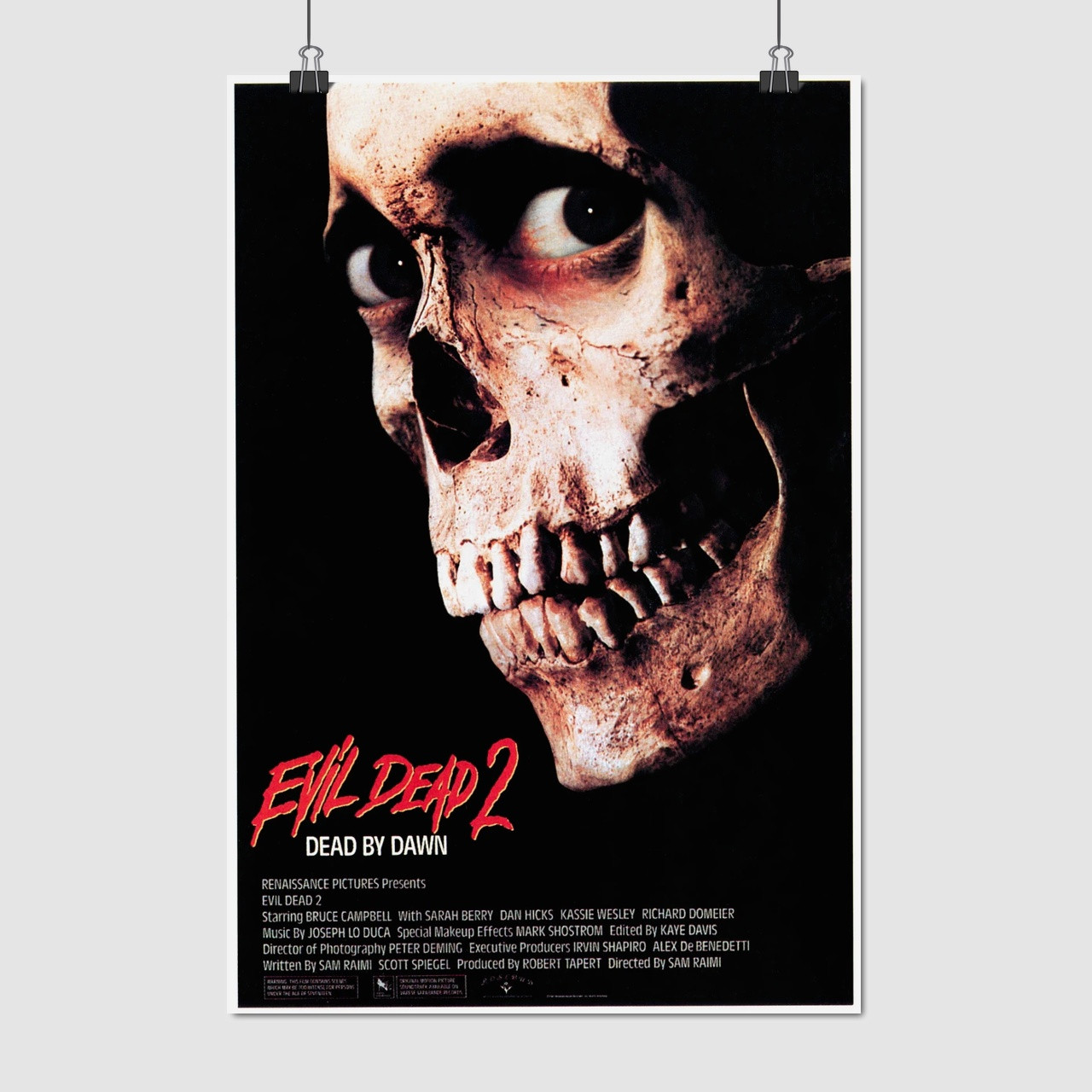 Плакат "Зловісні мерці 2, Evil Dead 2 (1987)", 60×41см