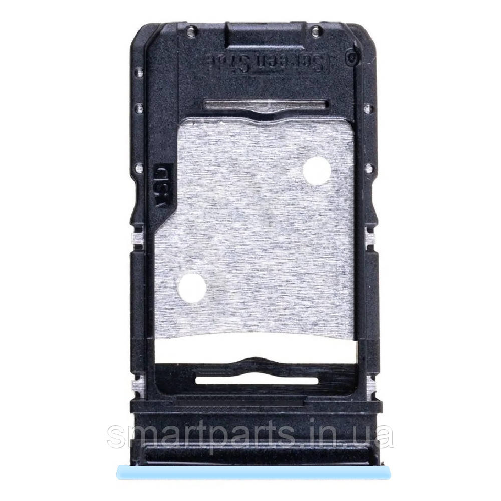 Тримач Sim-карти та карти пам'яті Tecno Camon 19 Neo CH6i блакитний, Ice Mirror Blue, на дві Sim-карти