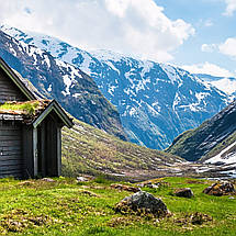 Плакат "Хатинка в горах", 34×60см, фото 3