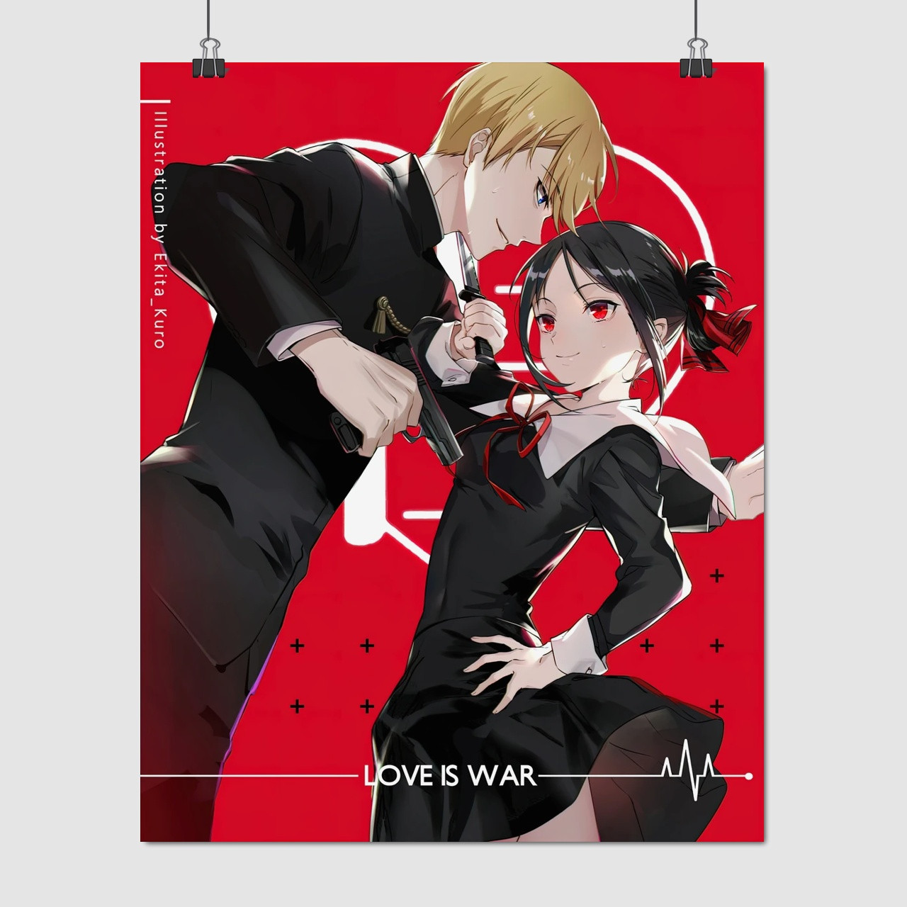 Плакат "Каґуя Шіномія, Kaguya-Sama: Love is War", 60×48см