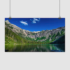 Плакат "Гладь води серед крутих гір", 34×60см