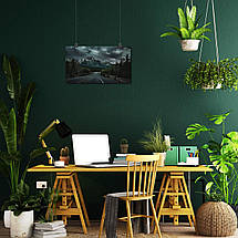 Плакат "Вечірня траса серед гір та лісу", 34×60см, фото 5