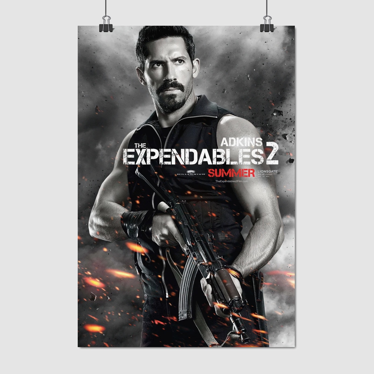Плакат "Нестримні 2, Скотт Едкінс, The Expendables 2 (2012)", 60×41см