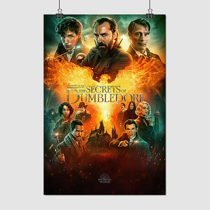 Плакат "Фантастичні звірі: Таємниці Дамблдора, Fantastic Beasts: Secrets of Dumbledore", 60×41см, фото 1