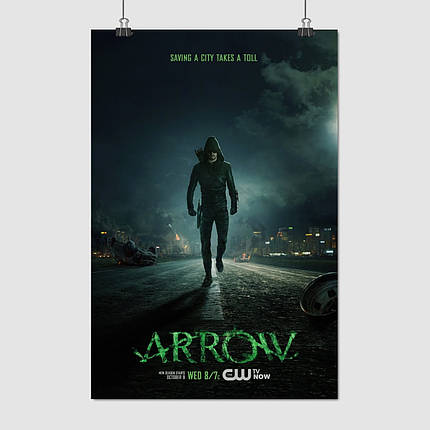 Плакат "Стріла, Стівен Амелл, Arrow", 60×40см, фото 1