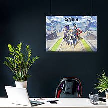 Плакат "Геншин Імпакт, Genshin Impact", 43×60см, фото 3