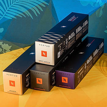 Набір кави в капсулах Nespresso Vertuo Decaffeinato для шанувальників кави без кофеїну (40 шт.)