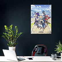 Плакат "Геншин Імпакт, Genshin Impact", 60×43см, фото 3