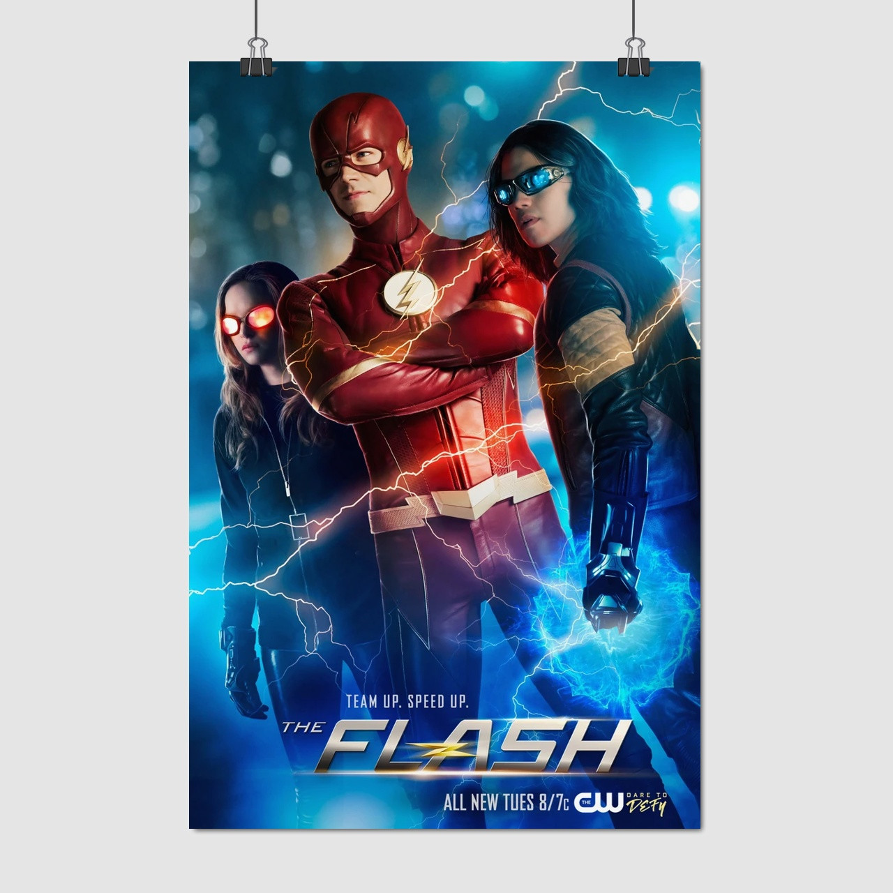 Плакат "Флеш та його команда, Flash", 60×40см