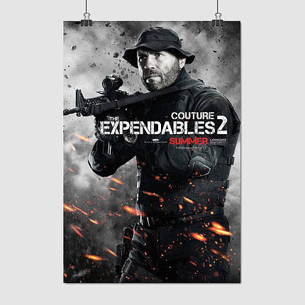 Плакат "Нестримні 2, Ренді Кутюр, The Expendables 2 (2012)", 60×41см, фото 1