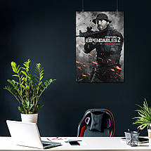 Плакат "Нестримні 2, Ренді Кутюр, The Expendables 2 (2012)", 60×41см, фото 4