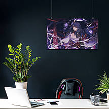 Плакат "Сьогун Райден, Геншин Імпакт, Genshin Impact, Raiden Shogun", 36×60см, фото 3