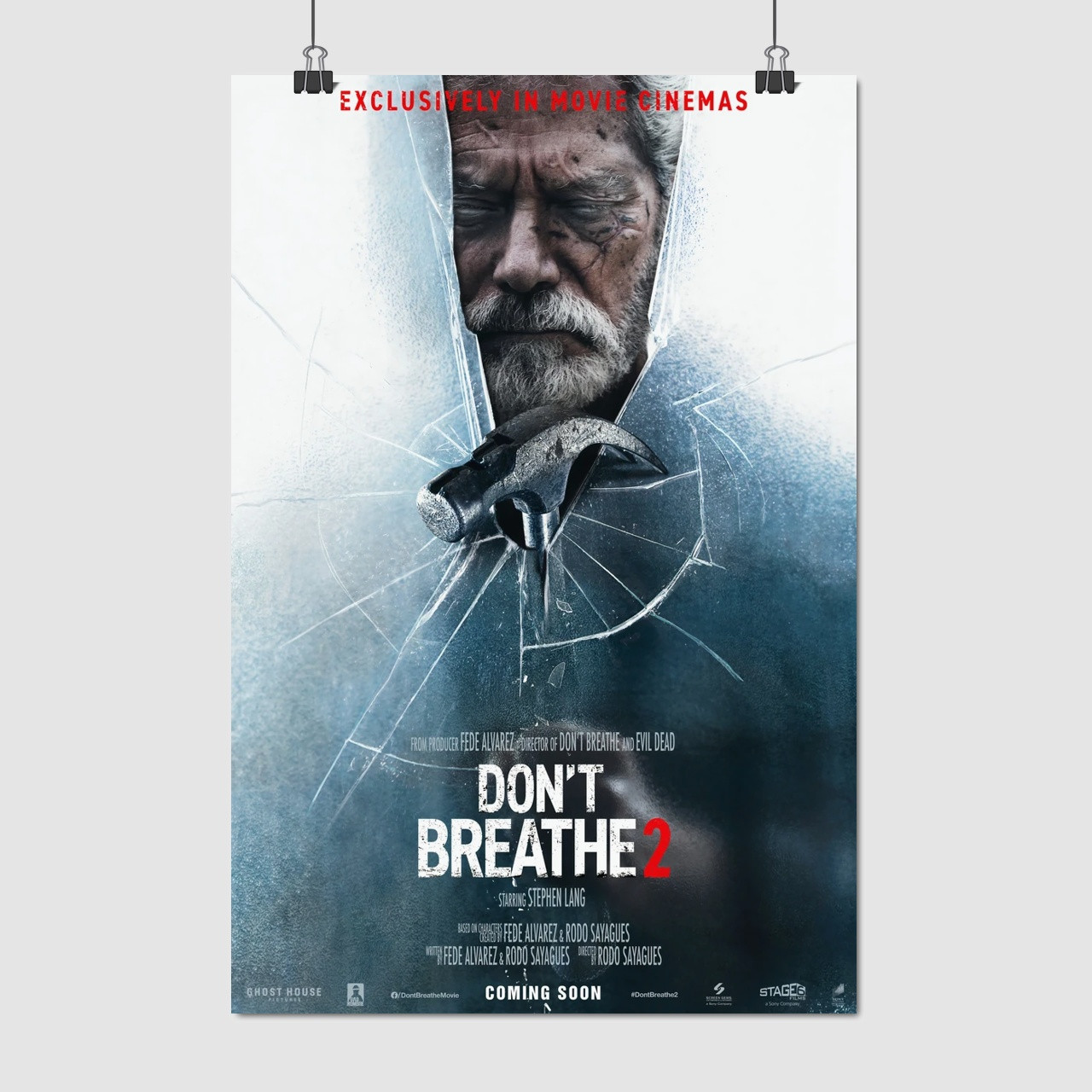 Плакат "Не дихай 2, Don't breathe 2 (2021)", 60×40см