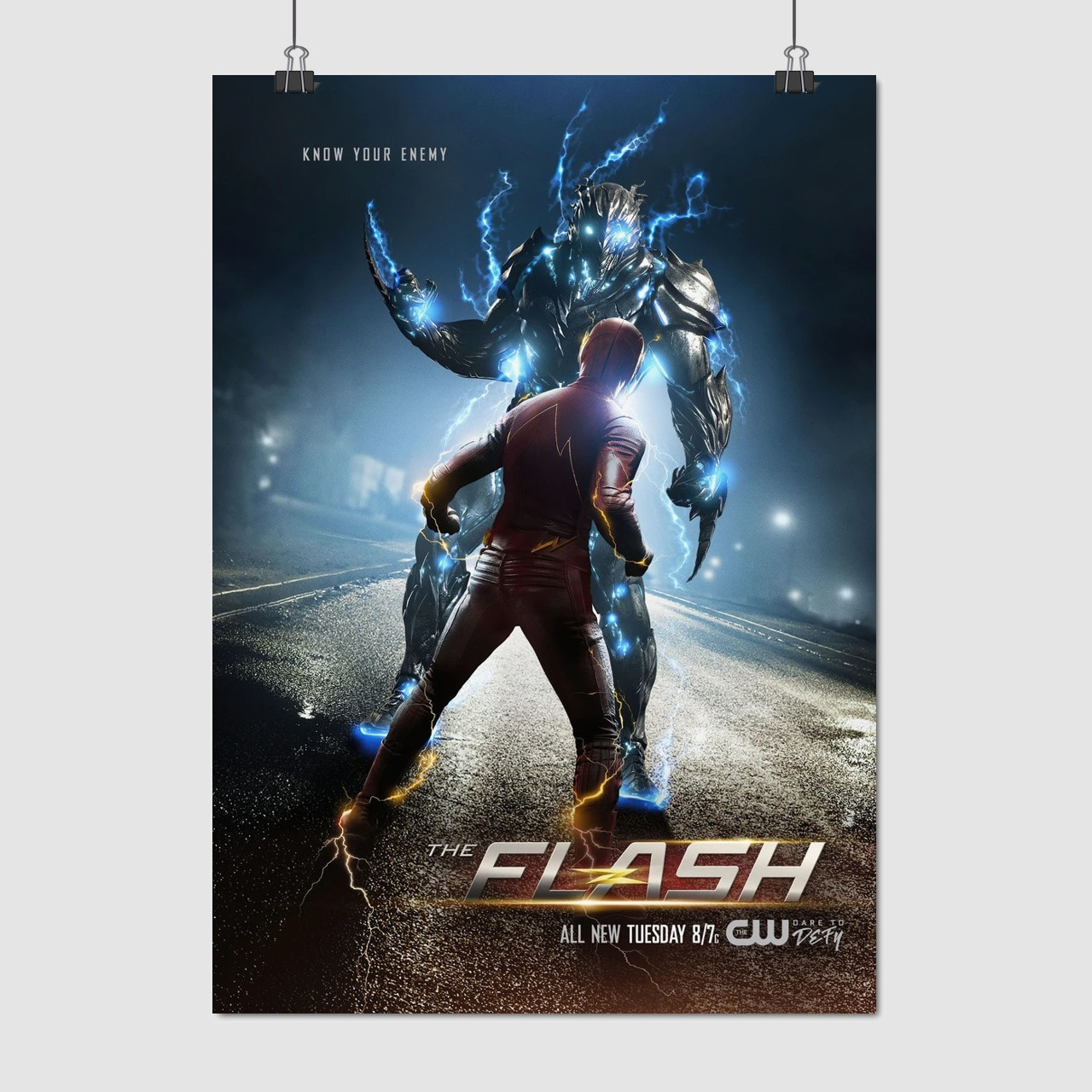 Плакат "Флеш та Савітар, Flash, Savitar", 60×43см