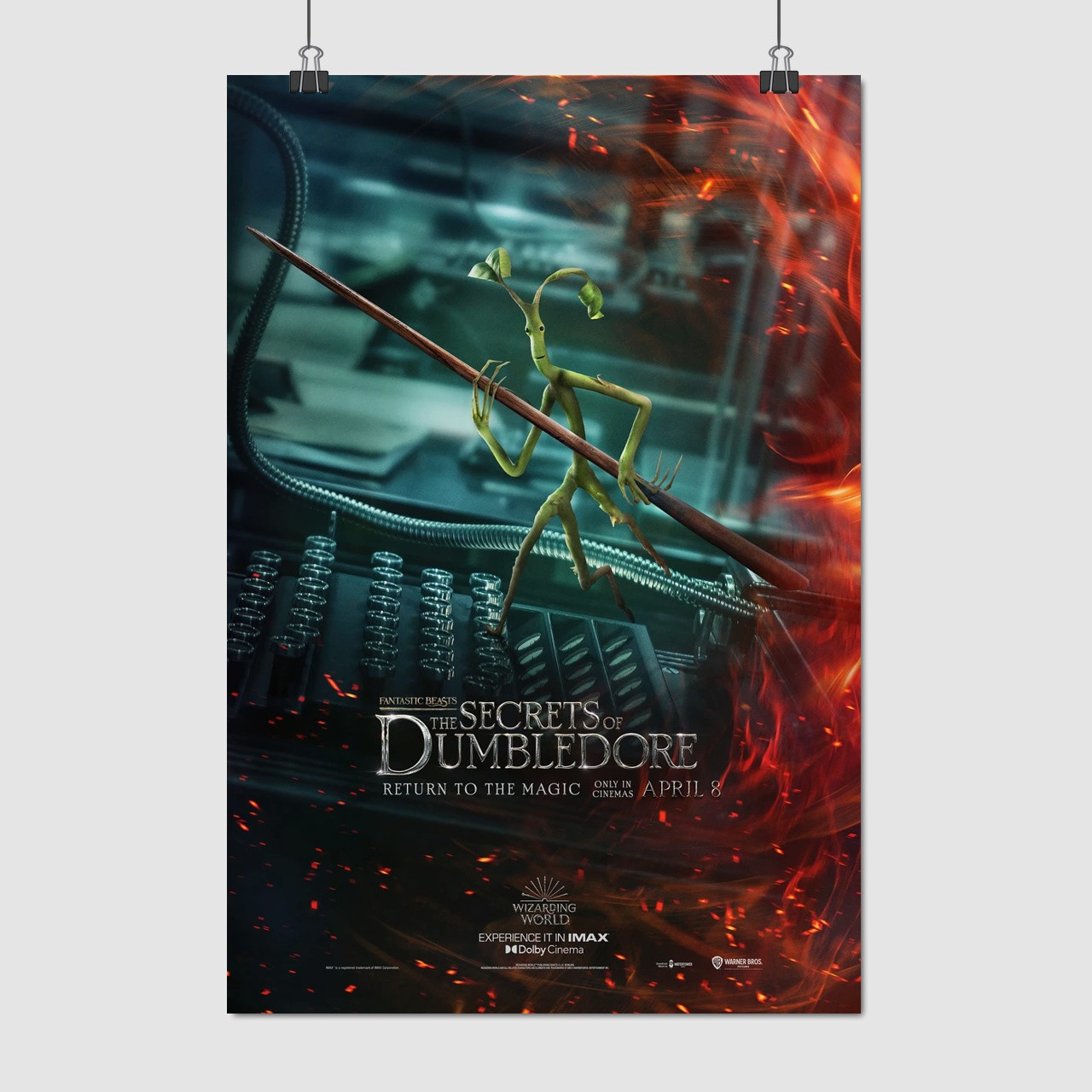 Плакат "Фантастичні звірі, Пікетт, Fantastic Beasts, Pickett the Bowtruckle", 60×41см