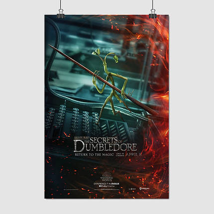 Плакат "Фантастичні звірі, Пікетт, Fantastic Beasts, Pickett the Bowtruckle", 60×41см, фото 1