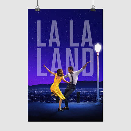 Плакат "Ла-Ла Ленд, Раян Ґослінґ, La La Land (2016), Gosling", 60×40см, фото 1