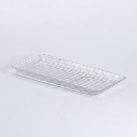 Блюдо для закусок скляне 25*12,5*1,5 см прямокутне