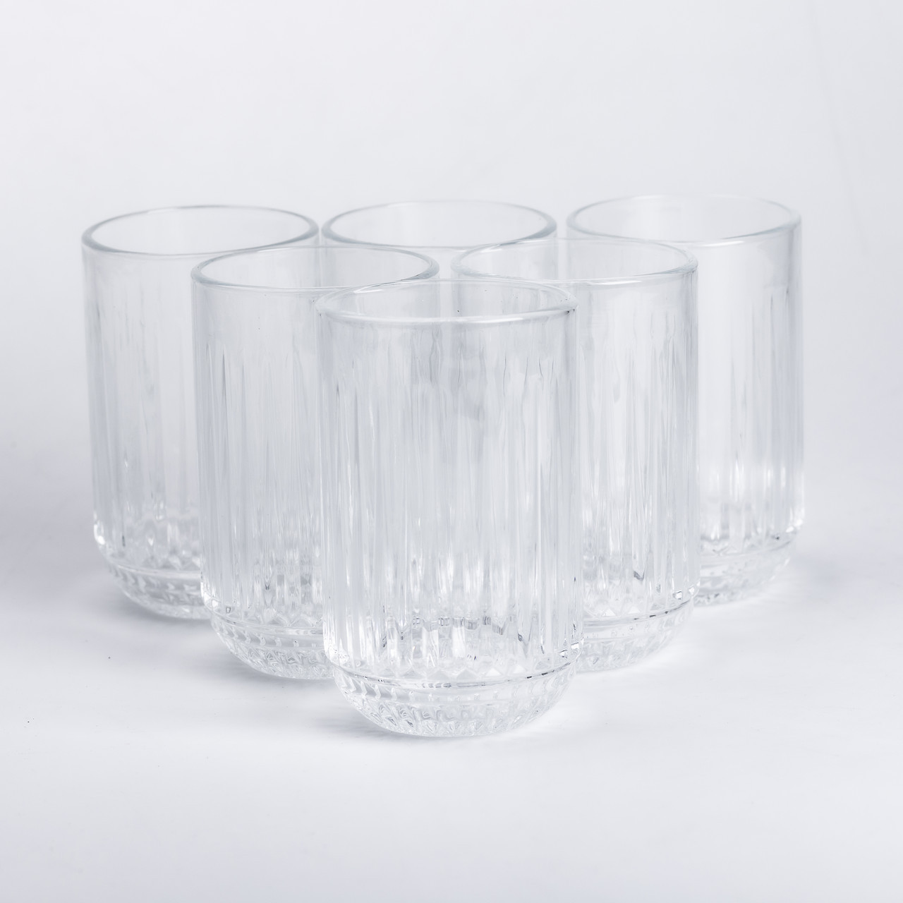 Набо склянок з товстого скла 6 шт скляні стакани 500 мл для холодних напоїв скляні стакани 500 мл, фото 1