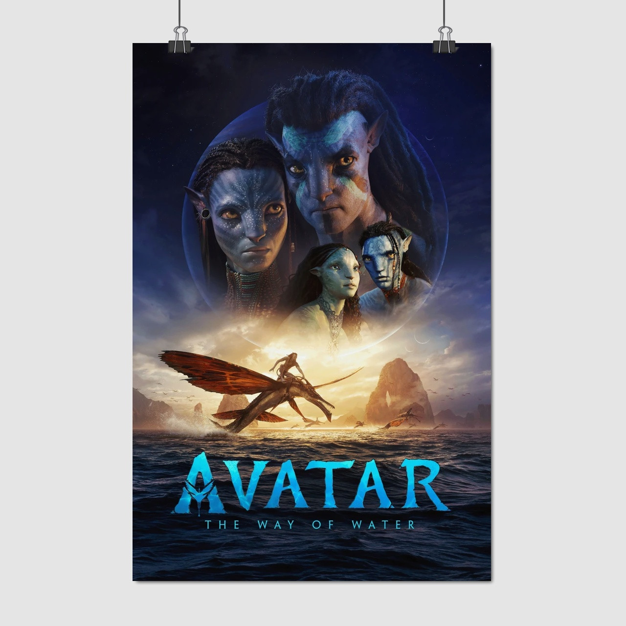 Плакат "Аватар 2: Шлях води, Avatar 2: The Way of Water (2022)", 60×40см