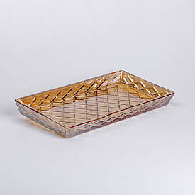 Блюдо для закусок скляне 27,5*13,5*2,5 см квадратне