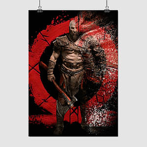 Плакат "Бог війни, Кратос, God Of War, GoW", 60×43см