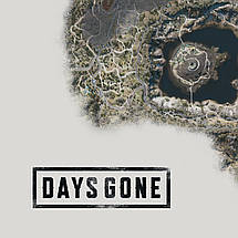 Плакат "Карта ігрового всесвіту, Days Gone", 60×40см, фото 3