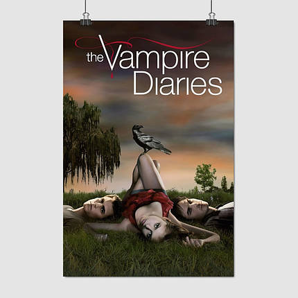 Плакат "Щоденники вампіра, Vampire Diaries", 60×40см, фото 1