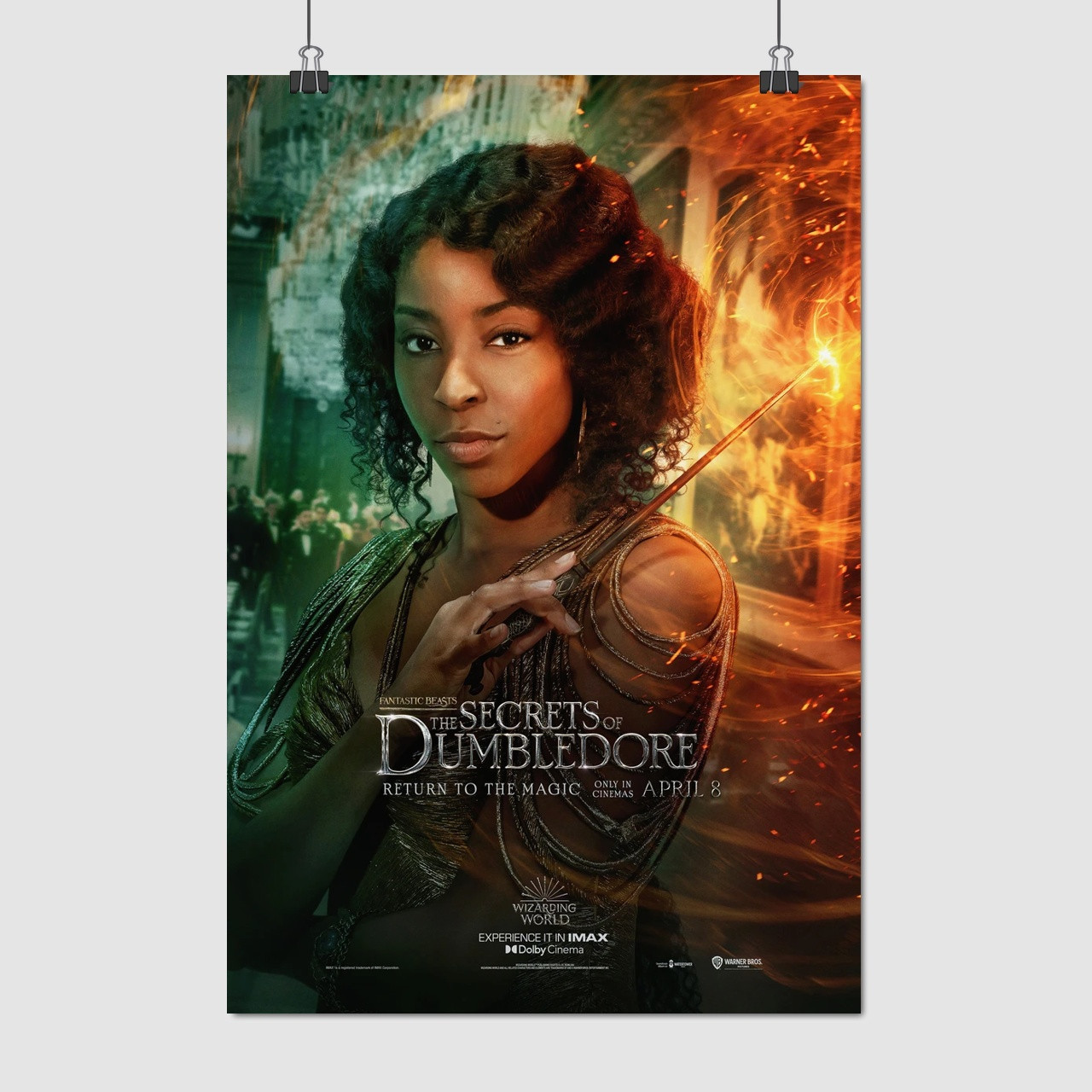 Плакат "Фантастичні звірі, Лаллі Хікс, Fantastic Beasts, Lally Hicks", 60×41см
