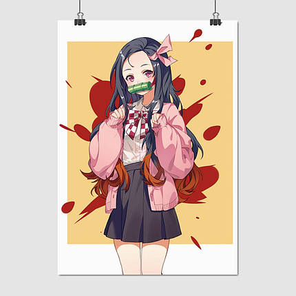 Плакат "Вбивця демонів, Demon Slayer: Kimetsu no Yaiba", 60×43см, фото 1